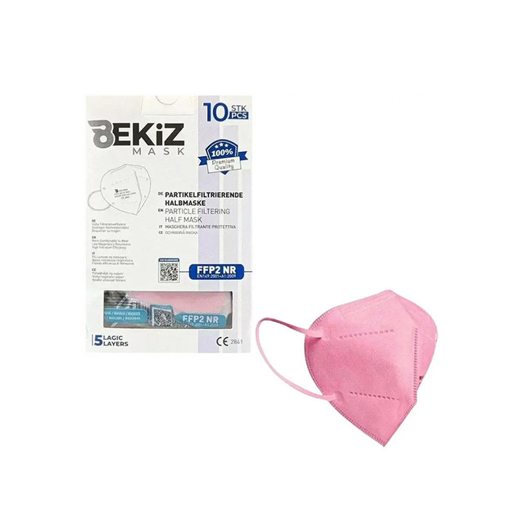 BEKIZ MASK - Μάσκα Υψηλής Προστασίας FFP2 (Ροζ) - 10τεμ.